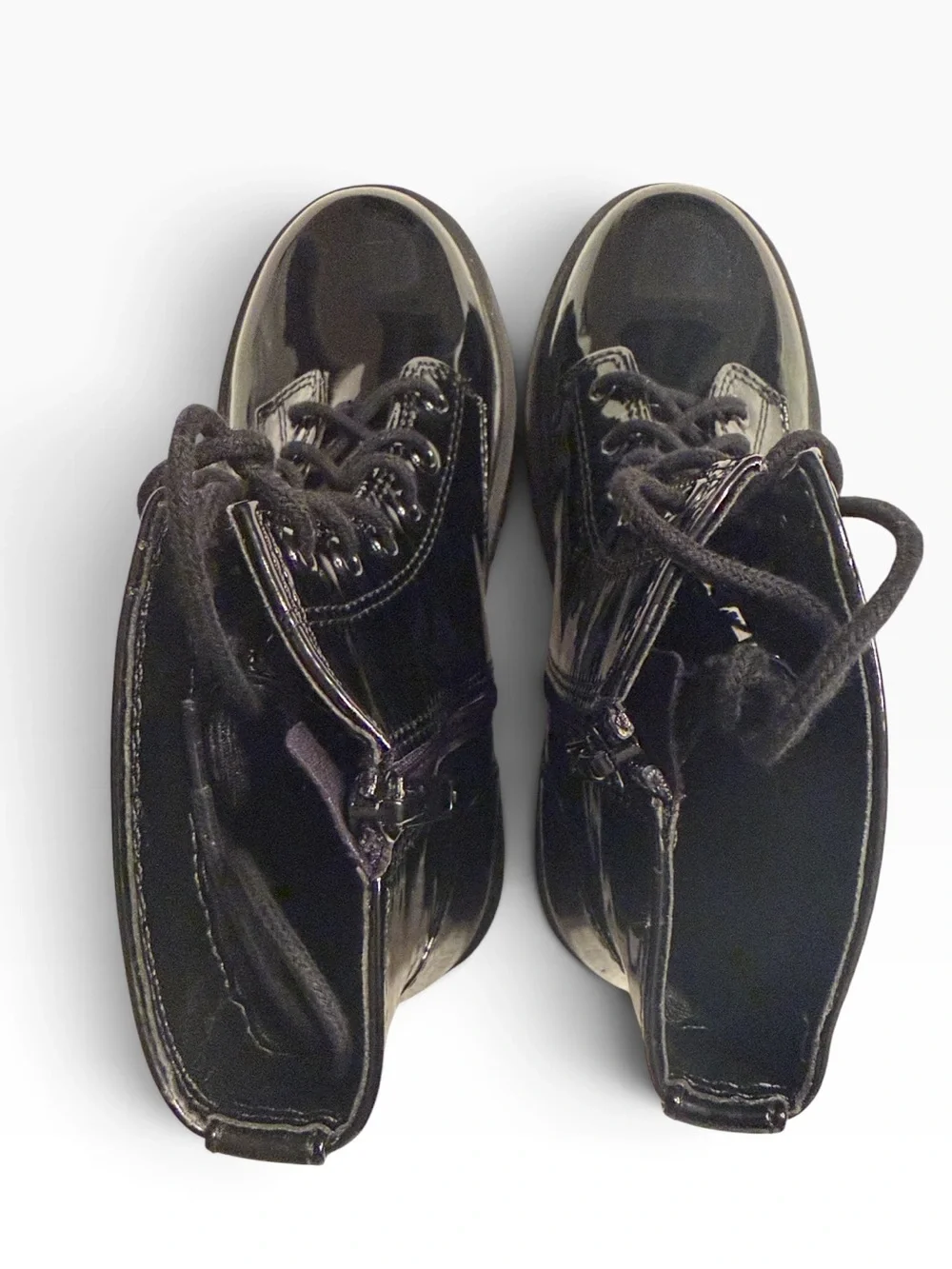 Soda Patent Faux Leather Kids Girls Combat Boots Size 3